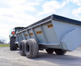 Épandeur de fumier ou compost latéral