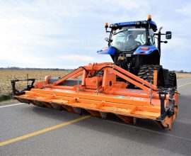 Falc roto-tiller 6-row bed shaper