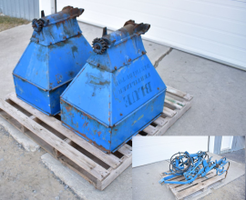 Sarcleur frontal pour Ford 5000 avec coffres