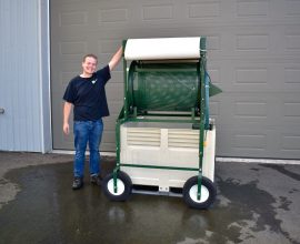 Willsie drum washer for roots vegetable
