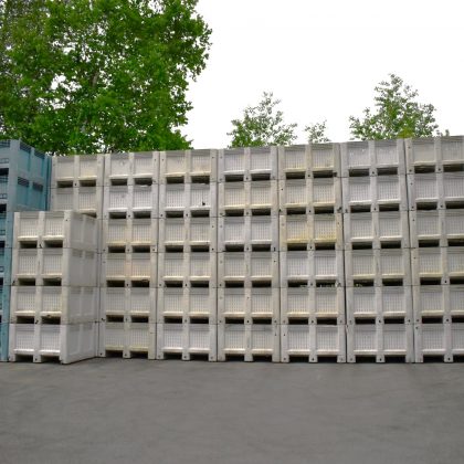 Lot of Macrobins food grade polymer boxes