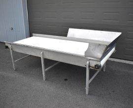 Large convoyeur en inox