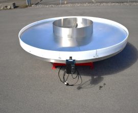 Nortin 96-inch stainless steel turn-table