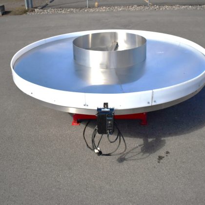 Table tournante Nortin en inox 96 pouces