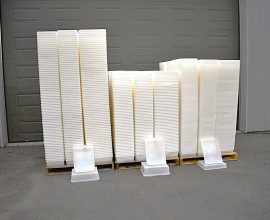 Bacs blancs (2260) 6-10 litres pour entreposage ou cueillette